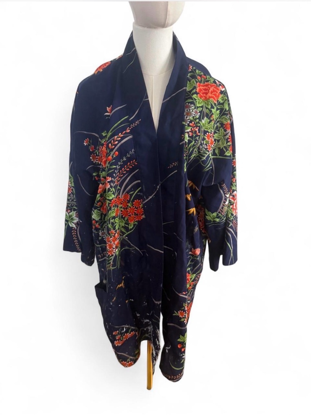 Floral Navy Kimono Jacket